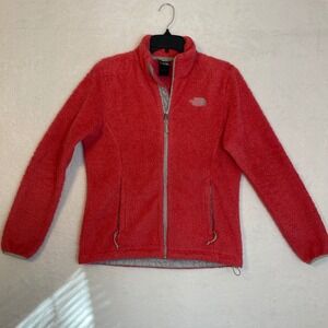 The North Face Womens Fleece Jacket Coral Pink Full Zip M M